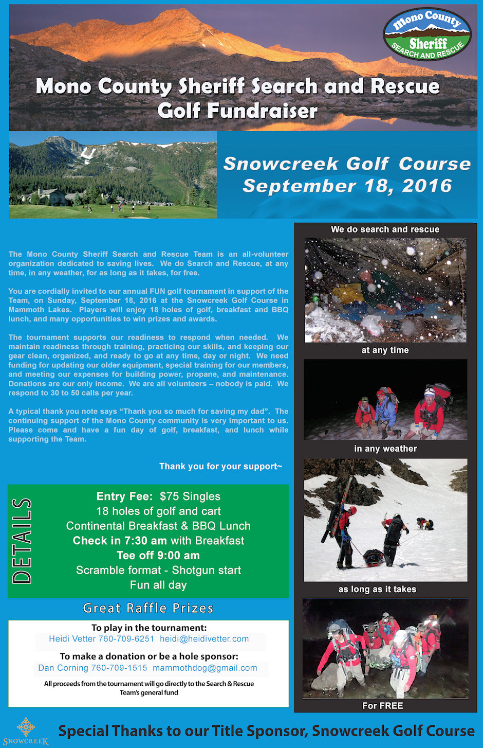 Golf Tournament Fund Raiser Golf Tournament Fund Raiser